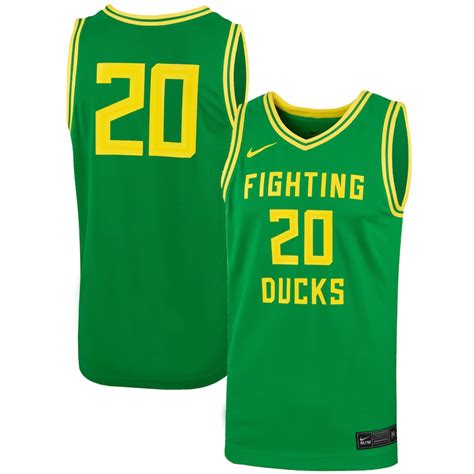 unisex nike 20 green oregon ducks replica women's basketball jersey|Oregon Jerseys, Oregon Ducks Uniforms .